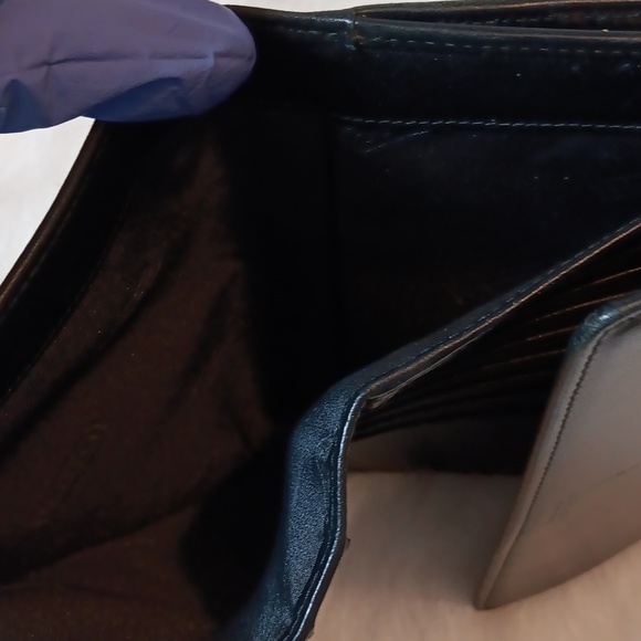 Black Leather Vintage Coach Checkbook Wallet - Picture 6 of 10